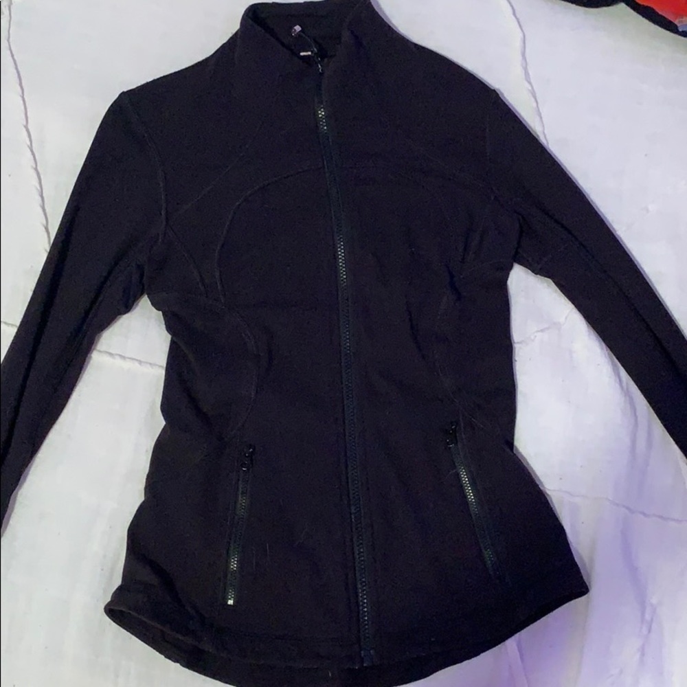 Black LuLu Lemon exercise jacket.